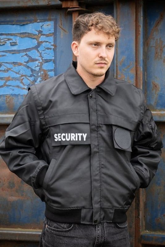 SECURITY jakke med for og ærmer med lynlås