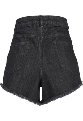Jeans shorts with high waist
