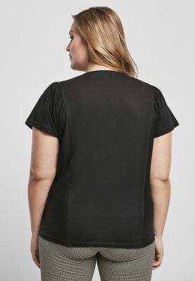T-shirt med puffearm i økologisk bomuld