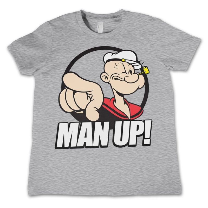 Popeye - Man up! grå t-shirt kids