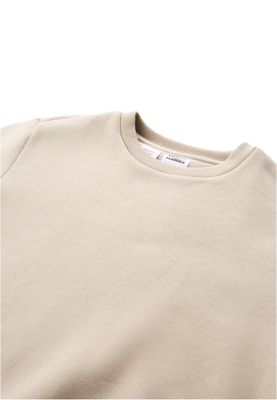 Tröja för barn med fluffy Crewneck – molnfärg