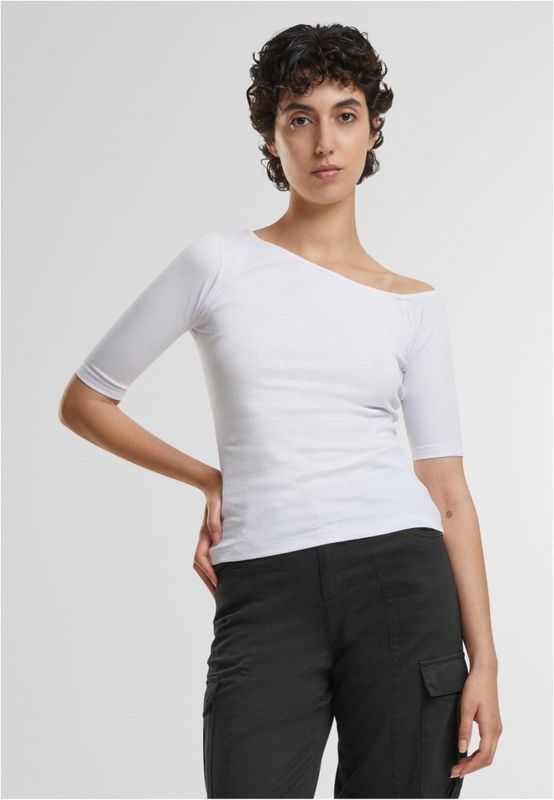 Ladies Organic Asymmetric Rib Tee 2-Pack