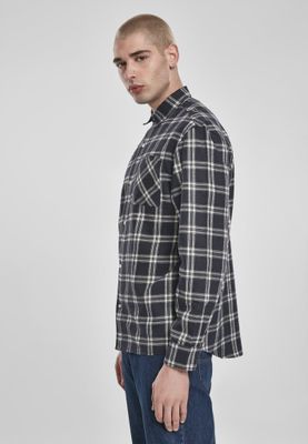 Oversize check shirt men