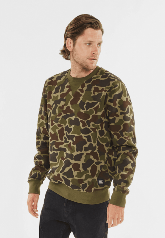 Ad camo crewneck sweatshirt