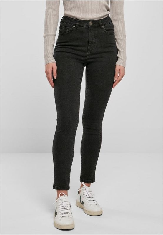Ladies Organic High Waist Skinny Jeans