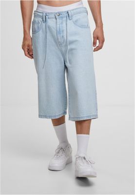 Shorts för herr med skater– new light blue washed