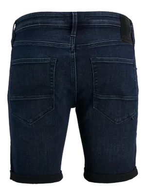 Fox Denim Shorts Normal Passform Blå Medelhög Midja