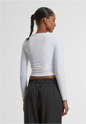 Ladies Ruffled Super Slim Longsleeve