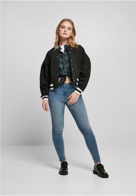 Ladies Oversized College Sweat Jacket