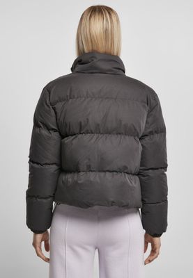 Ladies Short Peached Puffer Jacket