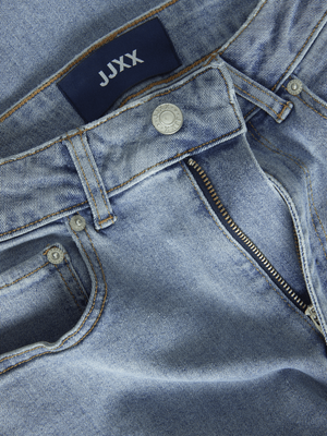 Light blue stonewashed mom jeans