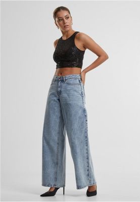 Ladies Sequins Cropped Top