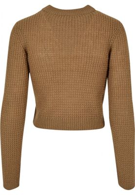 Short Waffle Sweater for Ladies