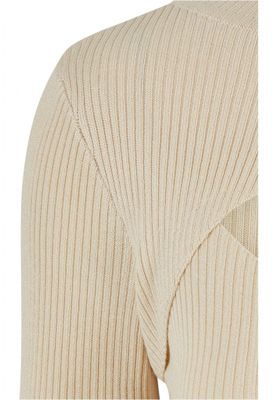 Ribbed dress with long sleeves