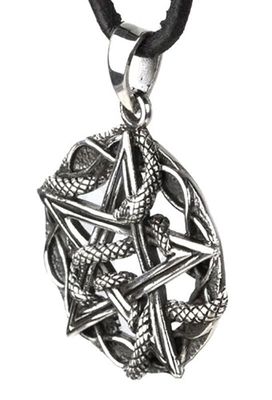 Snake pentagram halsband
