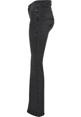 Jeans med bredde forneden og med høj talje