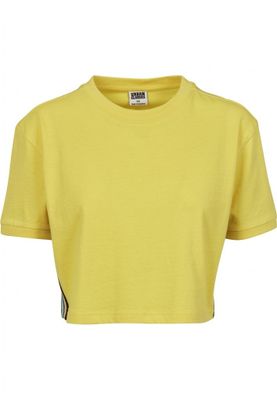 Short t-shirt with striped lady