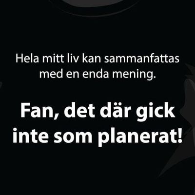 Inte som planerat t-shirt