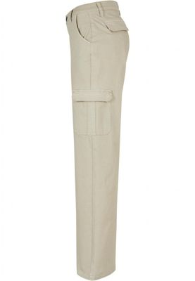 Ladies High Waist Straight Denim Cargo Pants