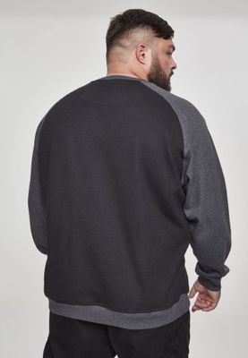 Tvåfärgad raglan sweatshirt