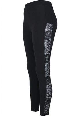 Black lace leggings