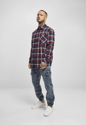 Oversize flannel skjorte herre