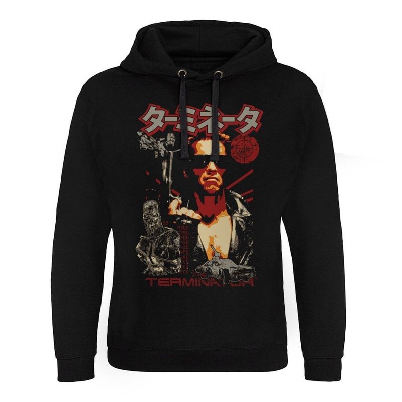 The Terminator Japanese Poster Epic Hoodie Mand