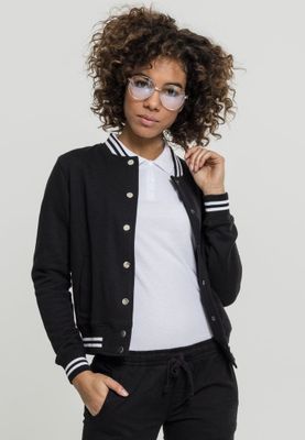 Black college jacket lady