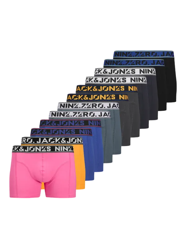 JACNINE Zero Solid Boxershorts 12-pack