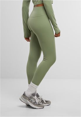 Sportleggings för damer med bred midja och slimmad passform