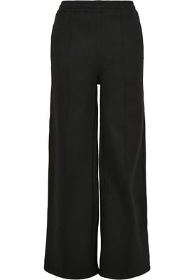 Straight and at soft ice trousers with press crease lady