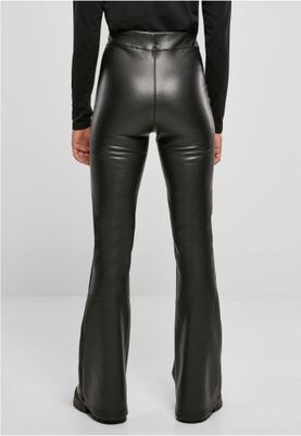 Ladies Synthetic Leather Flared Pants