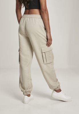 Cargo pants in viscose pond