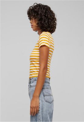 Women's short striped T-shirt