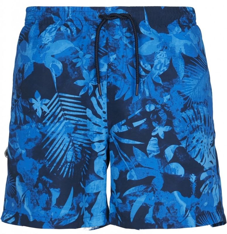 Blå mønster badeshorts