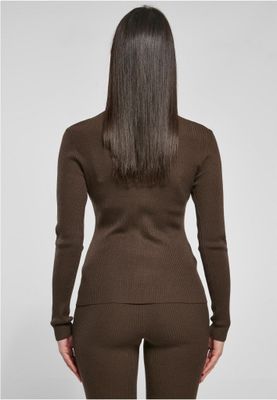 Ladies Rib Knit Turtelneck Sweater