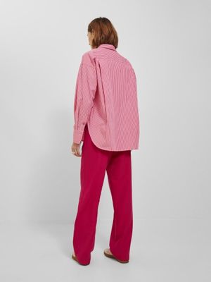 Relaxed poplin shirt for women