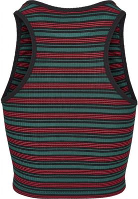 Stribet sweater uden arme