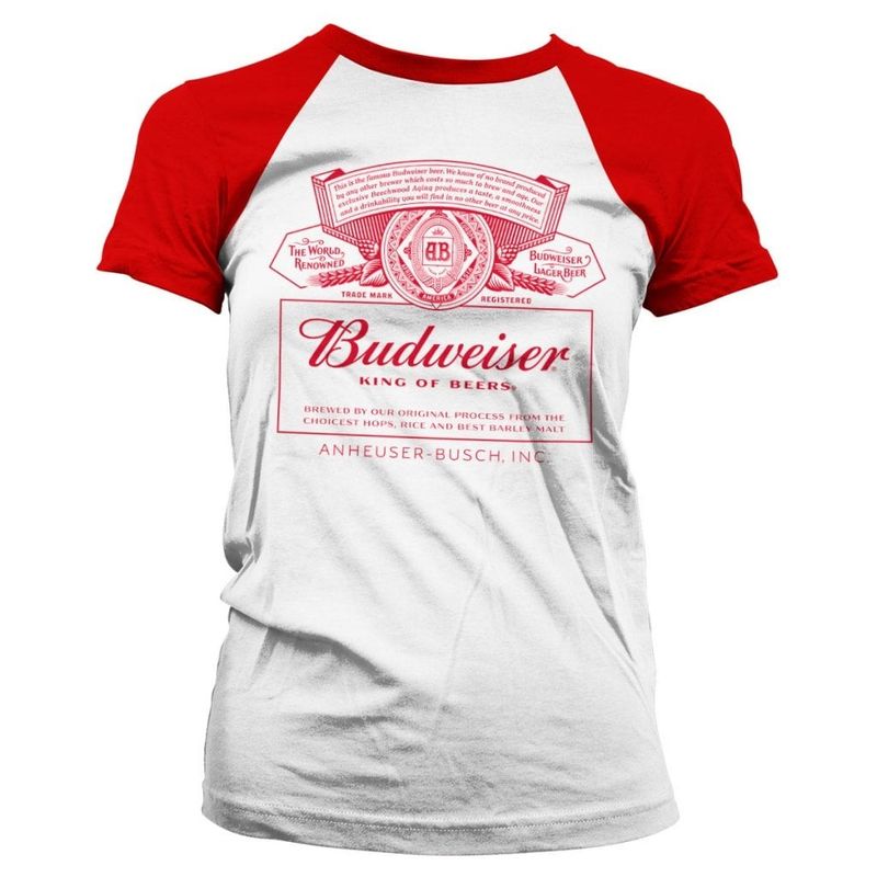 Budweiser Red Logo Girly T-shirt