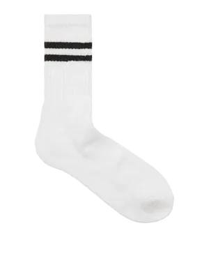 Vita tennisstrumpor med rand - 5-pack