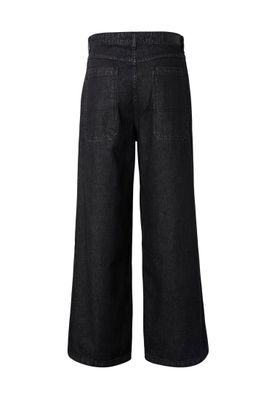 Jeans Pleated Jeans för herr – svart tvättad