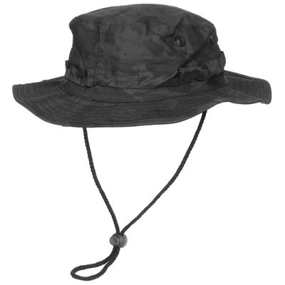 Booniehat med ripstop night camo