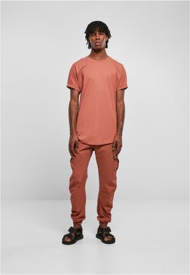 Long Shaped Turnup Tee Terracotta