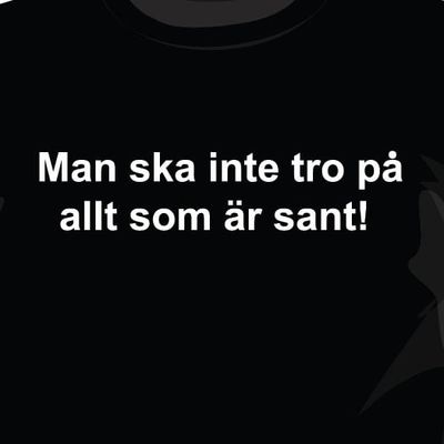Man ska inte