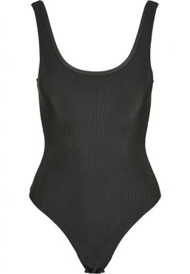 Black ribbed body