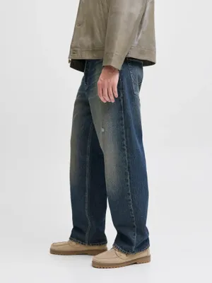 Baggy fit jeans i blå denim - ALEX