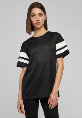 Ladies Stripe Mesh Tee