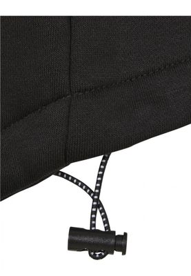 Ladies' long black hoodie
