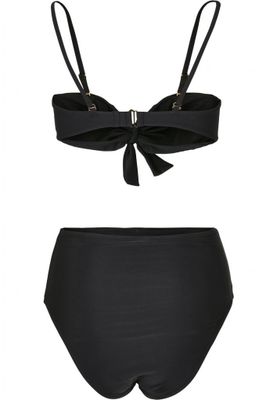 Black bikini with high panties