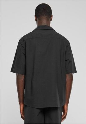 Relaxed Seersucker Short Sleeve Shirt